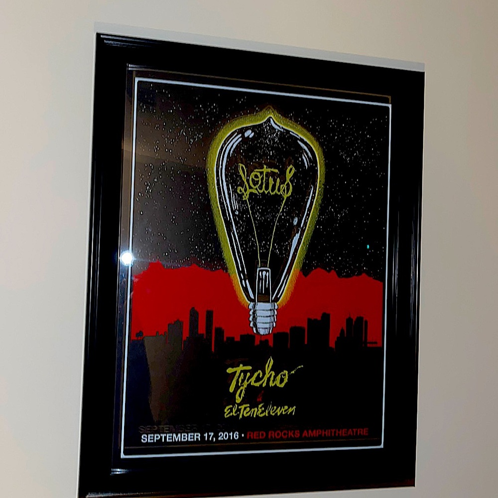 Lotus & Tycho Concert Poster 2016 Red Rocks